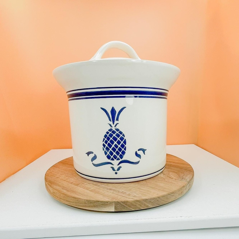Spectrum Pottery Stoneware - Ceramic Pineapple Canister - Pineapple Kitchen